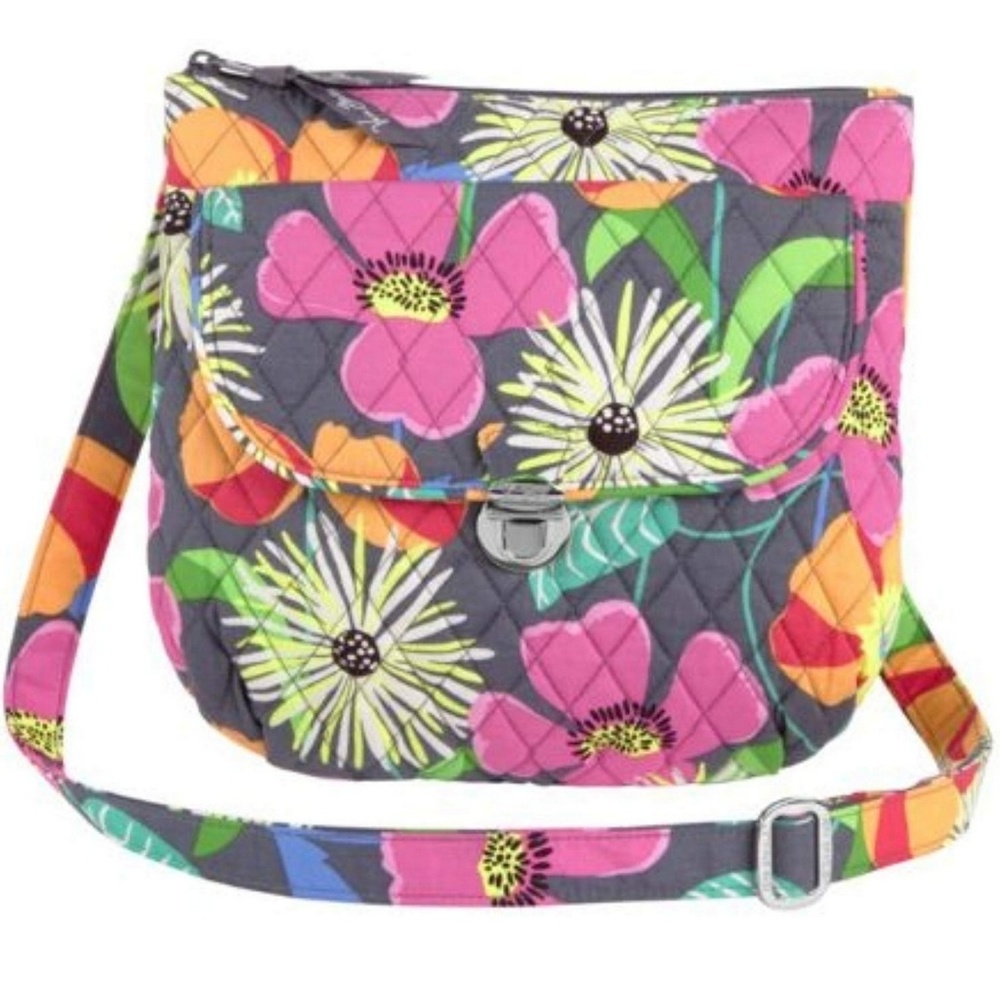 Vera Bradley Saddle Hipster Crossbody Jazzy Blooms